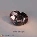 Natural Color change garnet 1.59 Carats Bluish Green to Purplish Red Heart  7x5 mm Loose Gemstone - Image 1