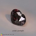 Natural Color change garnet 1.59 Carats Bluish Green to Purplish Red Heart  7x5 mm Loose Gemstone - Image 3