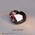 Natural Color change garnet 1.59 Carats Bluish Green to Purplish Red Heart  7x5 mm Loose Gemstone - Image 6