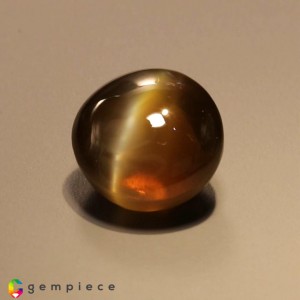 chrysobeyl cats eye  10.65cts - 12x8mm