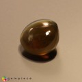 Natural Chrysobeyl cats eye 10.65 Carats Honey Round Cabochon 12x8 mm Loose Gemstone - Image 3