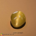 Natural Chrysoberyl cats eye 1.15 Carats Yellow Oval Cabochon 7x5 mm Loose Gemstone - Image 3