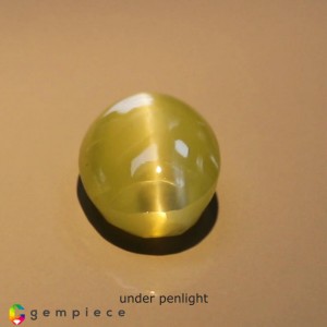 chrysoberyl cats eye  1.15cts - 7x5mm