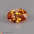 Natural Spessartite garnet 2.25 Carats Mandarin Orange Oval 9x6 mm Loose Gemstone - Image 1
