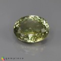 Natural Sillimanite 11.88 Carats Light Yellow Green Oval 15x12 mm Loose Gemstone - Image 2