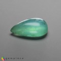 Natural Peru opal 16.28 Carats Paraiba Blue Green Pear Cabochon 24x15 mm Loose Gemstone - Image 1