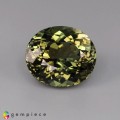 Natural Tourmaline 5.75 Carats Greenish Yellow Oval 12x10 mm Loose Gemstone - Image 1