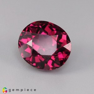 rhodolite garnet  4.08cts - 9x8mm