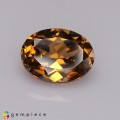 Natural Zircon 7.05 Carats Yellow Oval 12x9 mm Loose Gemstone - Image 1