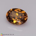 Natural Zircon 7.05 Carats Yellow Oval 12x9 mm Loose Gemstone - Image 2