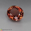 Natural Tourmaline 3.86 Carats Orange Pink Oval 10x9 mm Loose Gemstone - Image 2