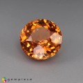 Natural Spessartite garnet 1.38 Carats Fanta Orange Round 6x4 mm Loose Gemstone - Image 2