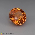 Natural Spessartite garnet 1.38 Carats Fanta Orange Round 6x4 mm Loose Gemstone - Image 5
