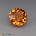 Natural Spessartite garnet 1.38 Carats Fanta Orange Round 6x4 mm Loose Gemstone - Image 6