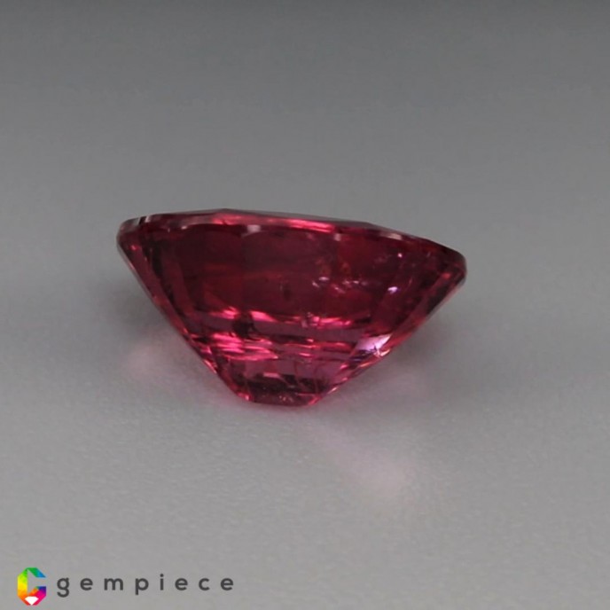Purplish pink natural rubellite oval shaped 2.20cts - 9x8mm
