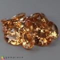 Natural Hessonite garnet 65.77 Carats Brass Yellow Oval Mixed Lot Loose Gemstone - Image 4