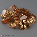 Natural Hessonite garnet 65.77 Carats Brass Yellow Oval Mixed Lot Loose Gemstone - Image 6