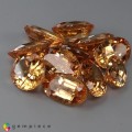 Natural Hessonite garnet 65.77 Carats Brass Yellow Oval Mixed Lot Loose Gemstone - Image 2