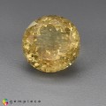 Natural Danburite 3.38 Carats Yellow Round 10x6 mm Loose Gemstone - Image 2