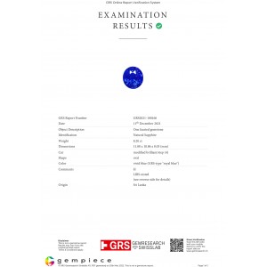 sapphire  8.19cts - 12x11mm sapphire  8.19cts - 12x11mm