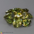 Natural Sphene 35.71 Carats Green to Red Sparks Mixed Mixed Lot Loose Gemstone - Image 1