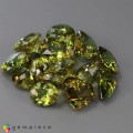 Natural Sphene 35.71 Carats Green to Red Sparks Mixed Mixed Lot Loose Gemstone - Image 4