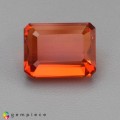 Natural Fire opal 1.89 Carats Fire Orange Emerald Cut 9x7 mm Loose Gemstone - Image 5