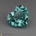 Natural Apatite 1.72 Carats Paraiba Green Heart  8x7 mm Loose Gemstone - Image 1