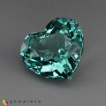 Natural Apatite 1.72 Carats Paraiba Green Heart  8x7 mm Loose Gemstone - Image 7