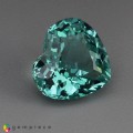 Natural Apatite 1.72 Carats Paraiba Green Heart  8x7 mm Loose Gemstone - Image 2
