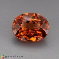 Natural Spessartite garnet 2.02 Carats Fanta Orange Oval 8x7 mm Loose Gemstone - Image 1