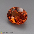 Natural Spessartite garnet 2.02 Carats Fanta Orange Oval 8x7 mm Loose Gemstone - Image 2
