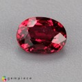 Natural Spinel 1 Carats Crimson Red Oval 7x5 mm Loose Gemstone - Image 1