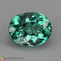 Natural Apatite 2.81 Carats Paraiba Green Oval 10x8 mm Loose Gemstone - Image 1