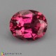 Purplish pink natural rubellite ova 2.09cts - 9x7mm