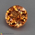 Natural Spessartite garnet 1.37 Carats Fanta Orange Round 6x4 mm Loose Gemstone - Image 2