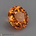 Natural Spessartite garnet 1.37 Carats Fanta Orange Round 6x4 mm Loose Gemstone - Image 5