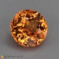 Natural Spessartite garnet 1.37 Carats Fanta Orange Round 6x4 mm Loose Gemstone - Image 6