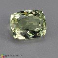 Natural Amblygonite 3.97 Carats Yellowish Green Cushion 10x8 mm Loose Gemstone - Image 1