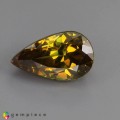 Natural Sphalerite 6.34 Carats Golden Yellow With Orange Flashes Pear 14x8 mm Loose Gemstone - Image 7