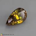 Natural Sphalerite 6.34 Carats Golden Yellow With Orange Flashes Pear 14x8 mm Loose Gemstone - Image 2