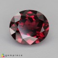 Natural Rhodolite garnet 4.71 Carats Pinkish Red Oval 11x10 mm Loose Gemstone - Image 1