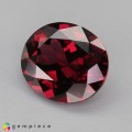 Natural Rhodolite garnet 4.71 Carats Pinkish Red Oval 11x10 mm Loose Gemstone - Image 2