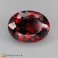 Natural Spessartite garnet 7.57 Carats Coke Red  Oval 13x10 mm Loose Gemstone - Image 1