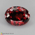 Natural Spessartite garnet 7.57 Carats Coke Red  Oval 13x10 mm Loose Gemstone - Image 2
