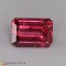 Purplish pink natural rubellite emerald cut    5.55cts - 11x8mm