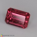 Natural Purplish pink natural rubellite emerald cut   5.55 Carats Purplish Pink Emerald Cut 11x8 mm Loose Gemstone - Image 2