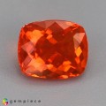 Natural Fire opal 1.84 Carats Fire Orange Cushion 9x8 mm Loose Gemstone - Image 1