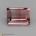 Natural Tourmaline 3.42 Carats Baby Pink to Light Champagne Pink Baguette 10x8 mm Loose Gemstone - Image 1