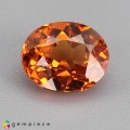 Natural Spessartite garnet 1.98 Carats Fanta Orange Oval 8x6 mm Loose Gemstone - Image 1